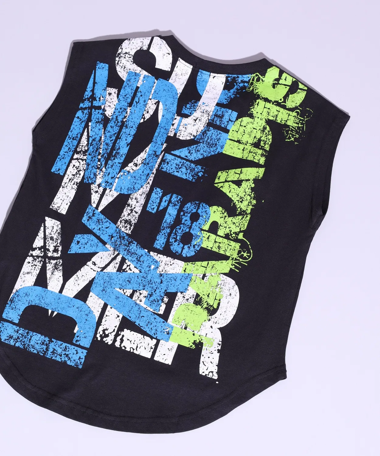 Детский топ без рукавов с принтом Graphic Back Print FUNALIVE, Black