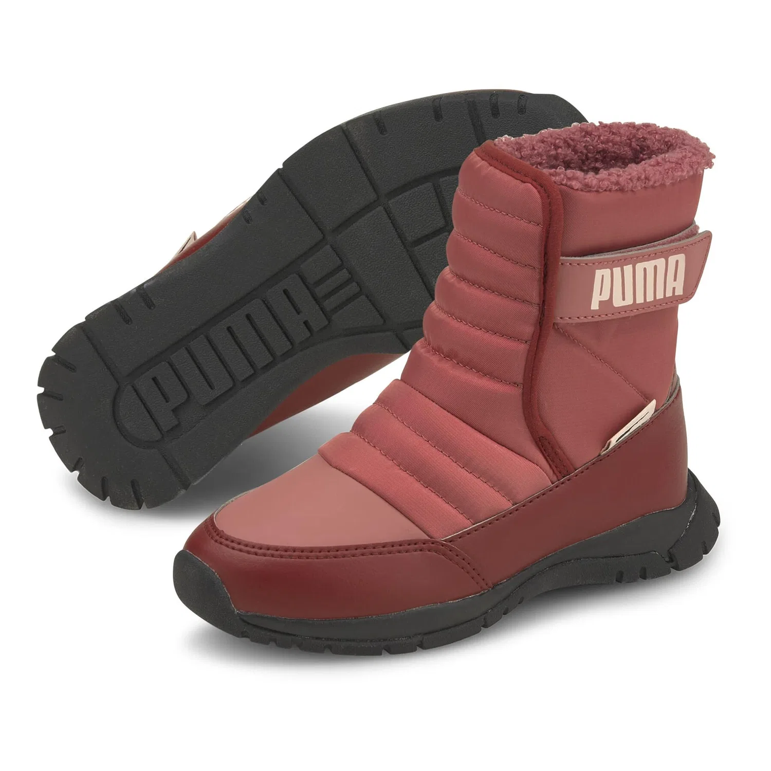 Детские зимние ботинки с высоким голенищем Puma Nieve, Rot Orange