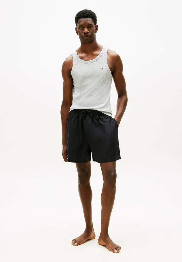 Комплект пижамы из хлопка Original tank and set Tommy Hilfiger Light Grey, Heather Black, черный/светло-серый