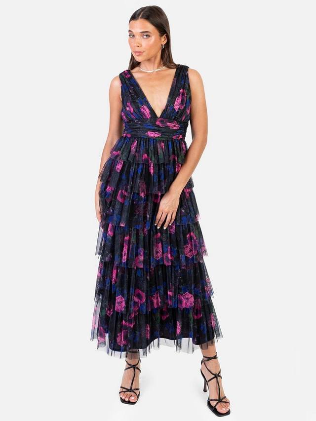 

Многослойное макси-платье из цветочного тюля Anaya With Love, Multi