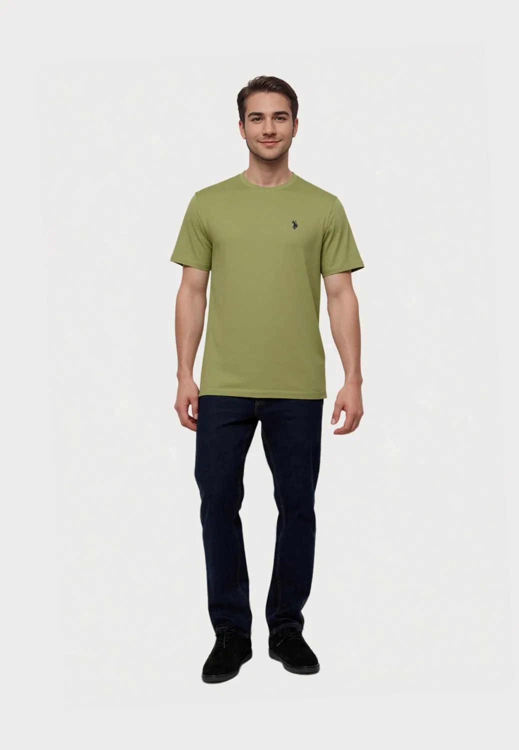 Футболка оливковая U.S. Polo Assn., оливковый