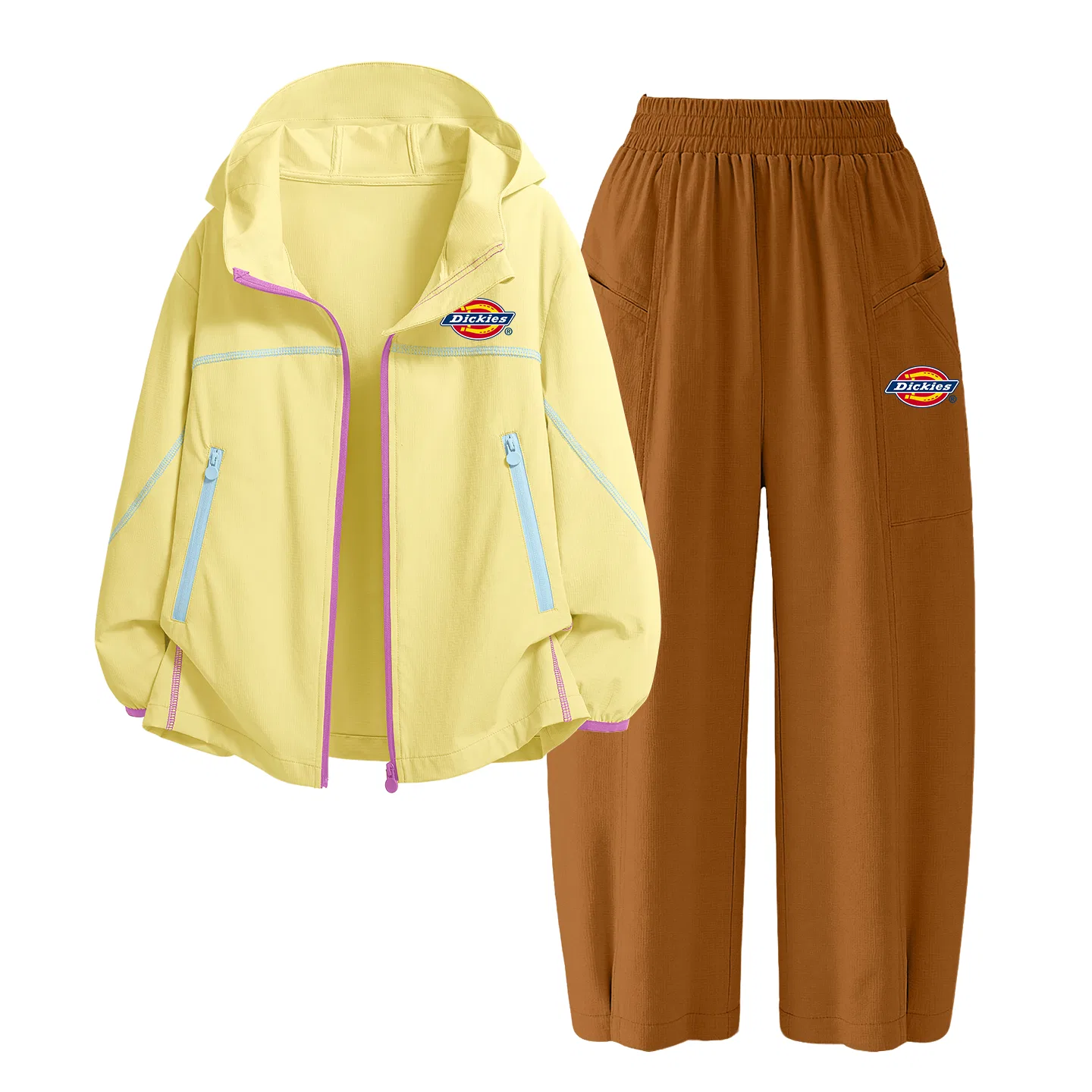 Детский комплект из двух футболок с защитой UPF50+ Dickies, Yellow/Amber Yellow