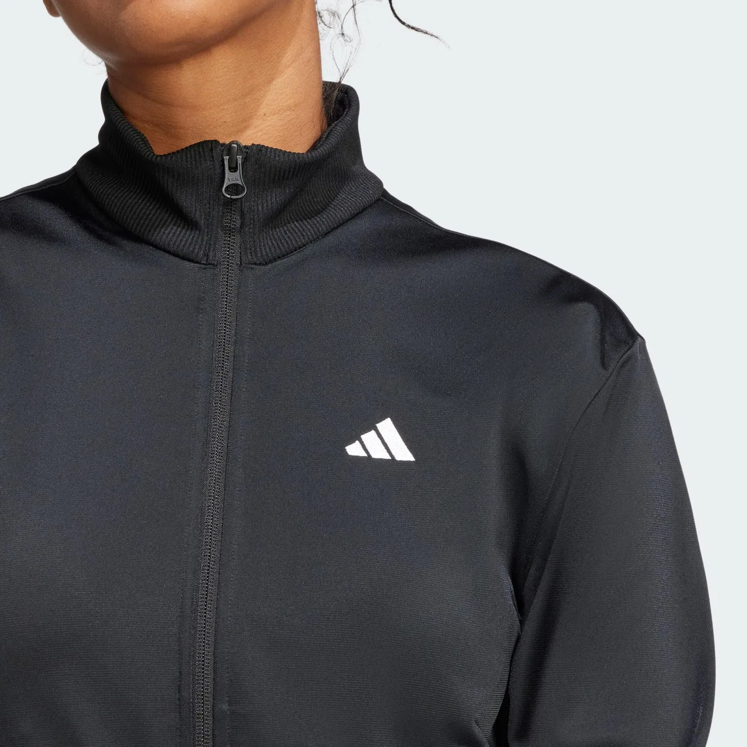 Мужской спортивный костюм с молнией Essentials Feel Cozy Adidas, Schwarz — фото 4