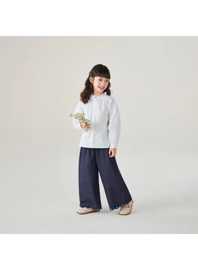 Комплект рубашки и брюк для девочек French stylish and chic casual set Jellybaby — фото 4