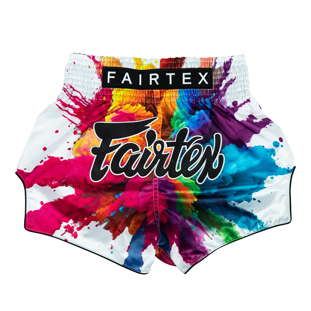 

Шорты для тайского бокса Fairtex Bs1939 White Funky Soul, размер L, мультиколор
