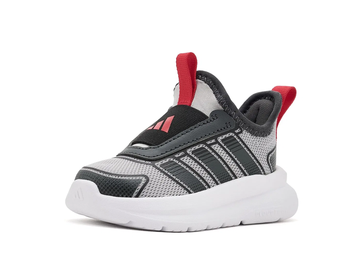 Кроссовки Tensaur Comfort 2 (для младенцев и малышей) Adidas Kids, Grey/Black/Grey
