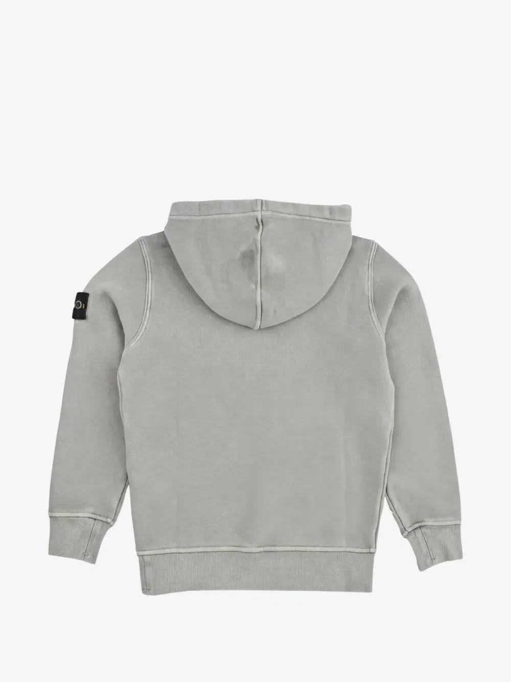 Толстовка с логотипом-нашивкой Stone Island Junior, серый — фото 2