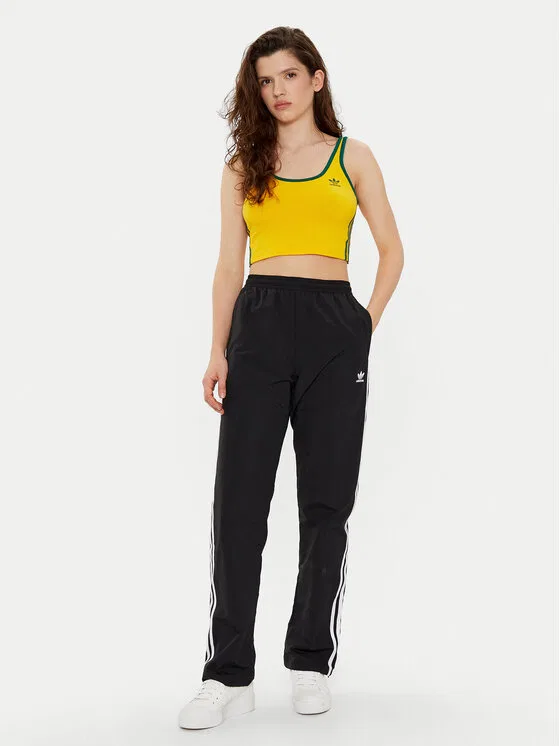 Топ slim fit adicolor 3-Stripes Adidas, желтый — фото 2
