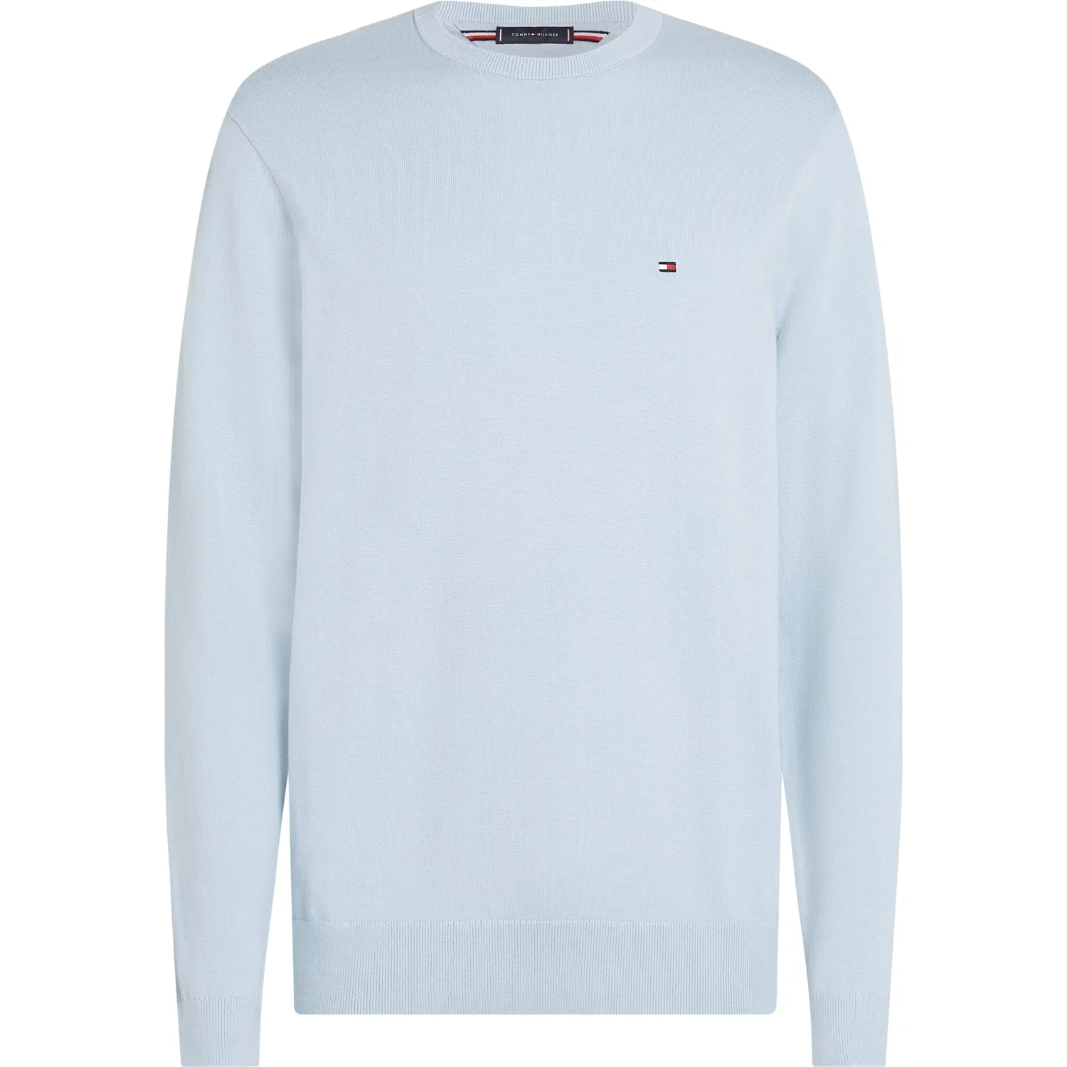 Мужской хлопковый свитер с круглым вырезом Tommy Hilfiger, Breezy Blue — фото 4