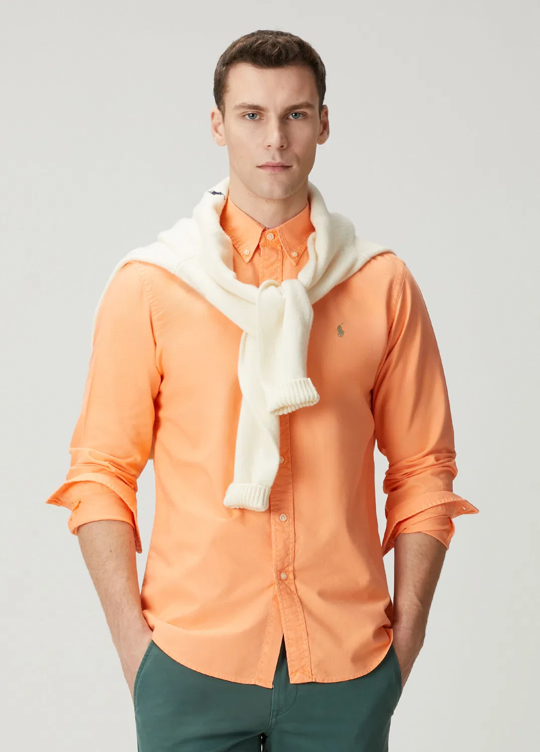 Рубашка Oxford Polo Ralph Lauren, orange