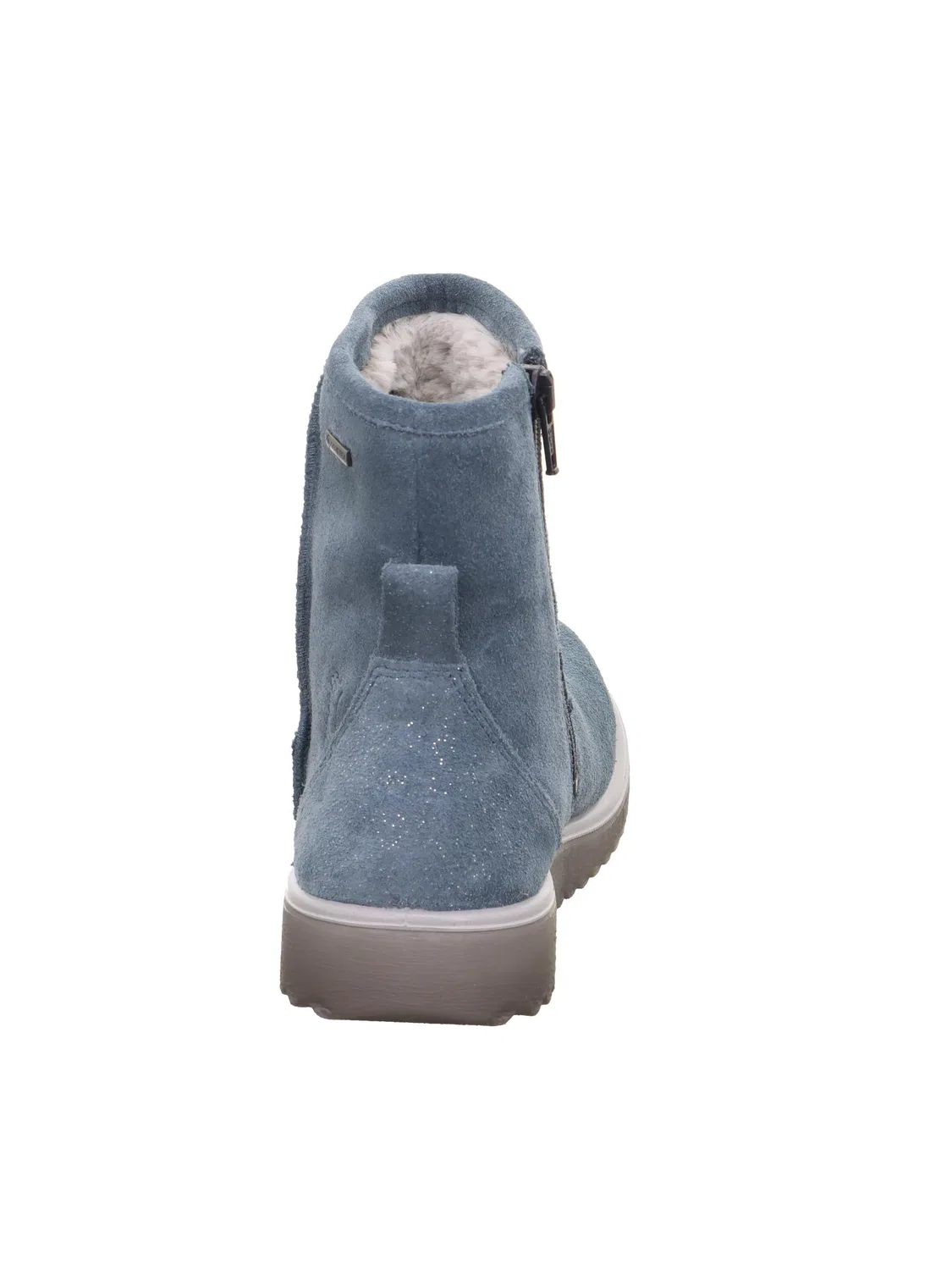 Детские снежные ботинки для девочек с принтом Lora Warm Gefütterte Gore-tex Superfit, Blau 8020 — фото 3