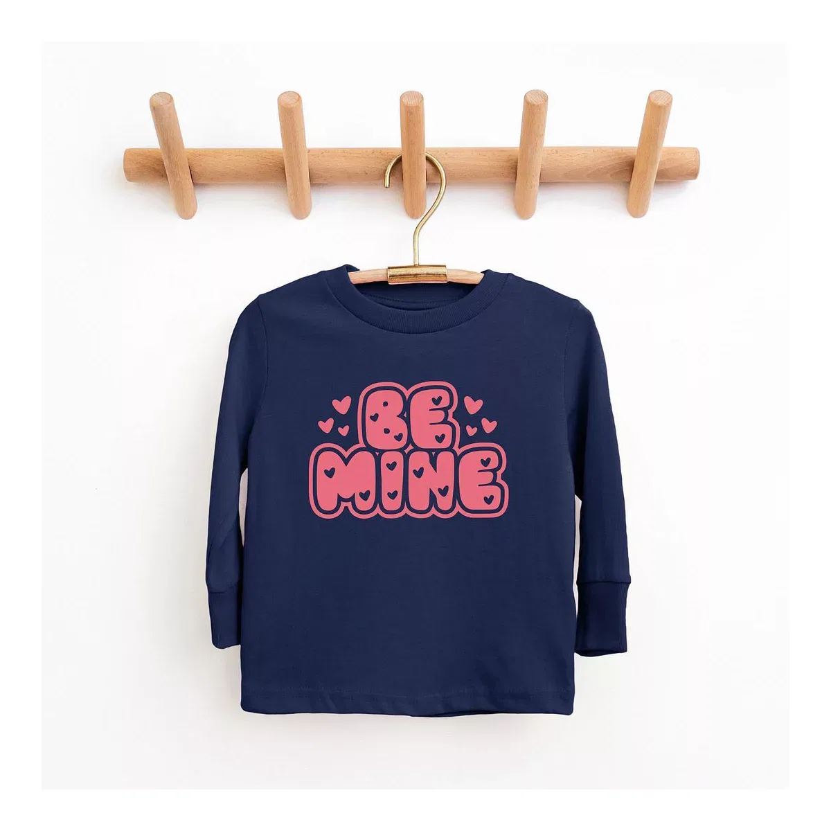 Детская футболка с длинным рукавом Be Mine Bubble The Juniper Shop, Navy — фото 2