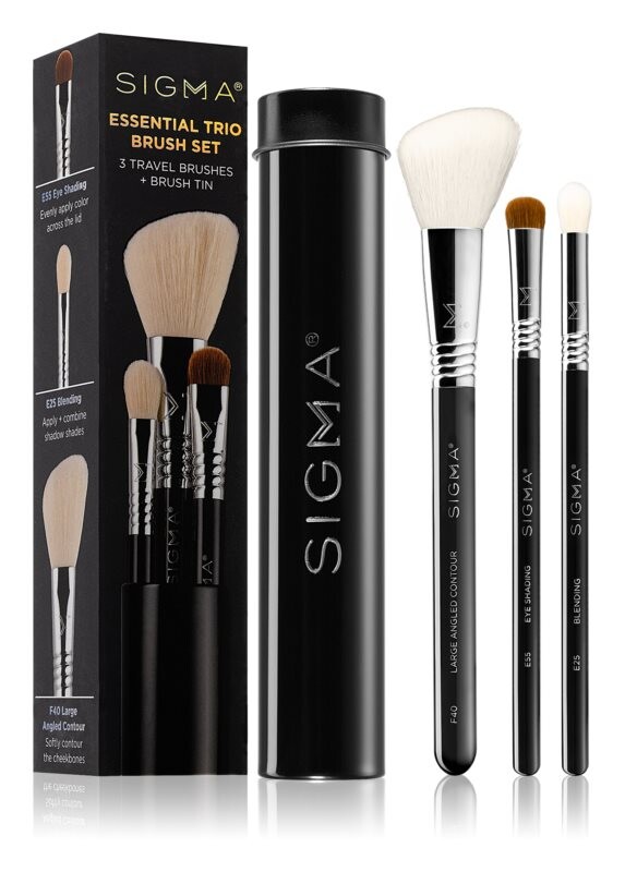 

Набор кистей с футляром Sigma Beauty Essential Trio Brush Set