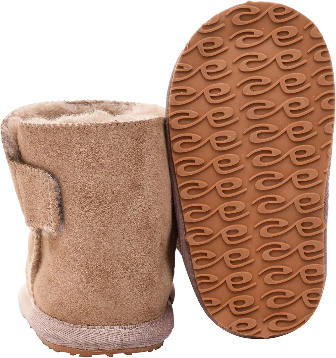 Детские сапоги из овчины с гибкой резиновой подошвой Lambland, Mink — фото 3
