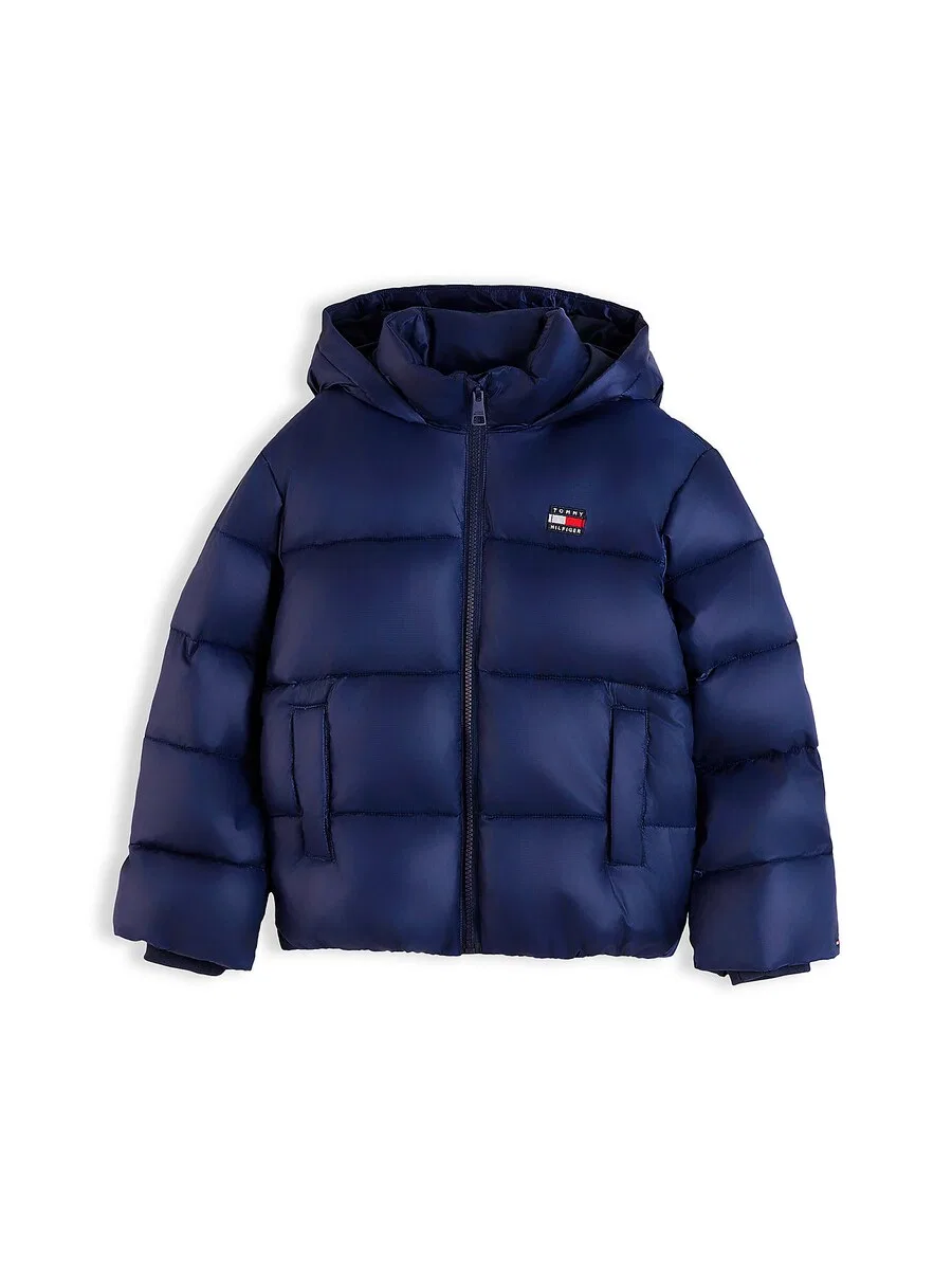 Зимняя куртка TOMMY HILFIGER 'Heritage' темно-синего цвета