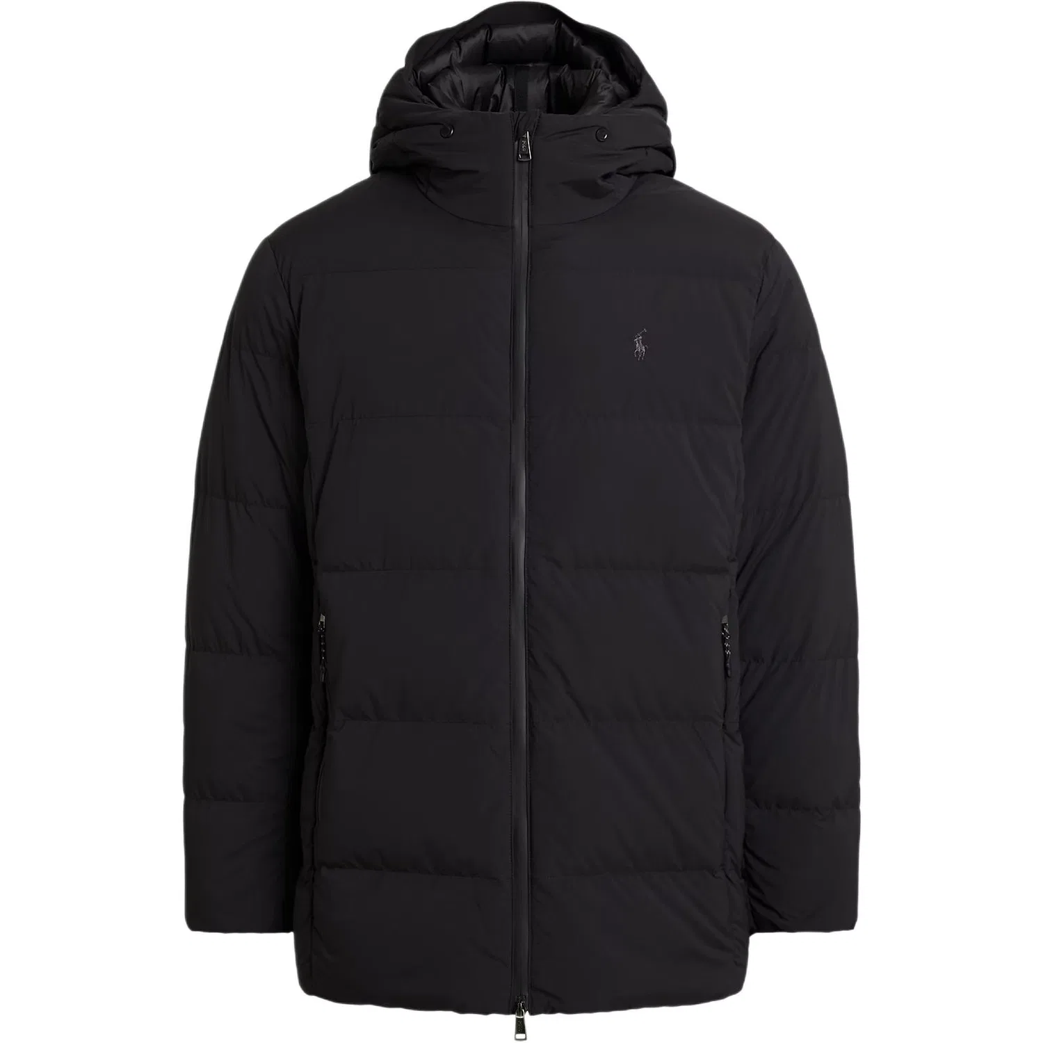 Мужской пуховик с капюшоном и утеплителем Polo Black Polo Ralph Lauren