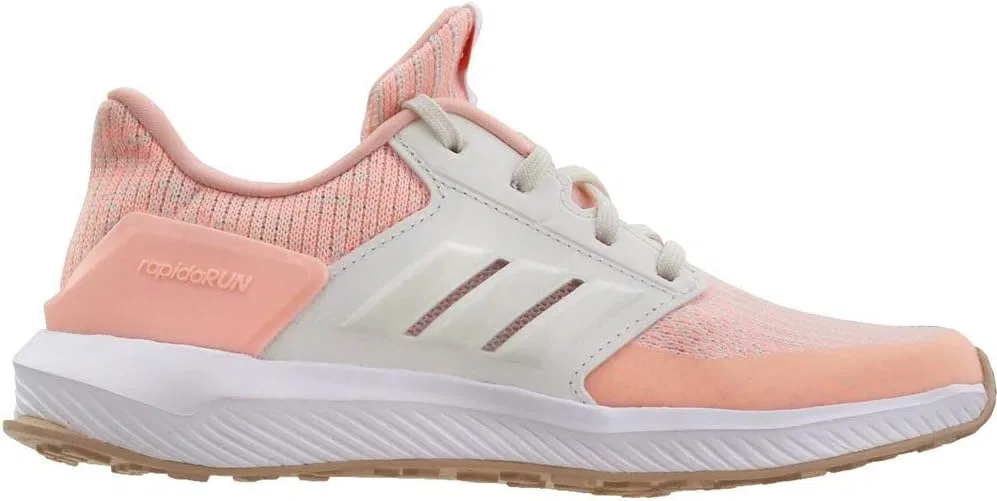 Детские кроссовки для мальчиков RapidaRun Knit adidas, Clear Orange/Cloud White/Ash Pearl — фото 3