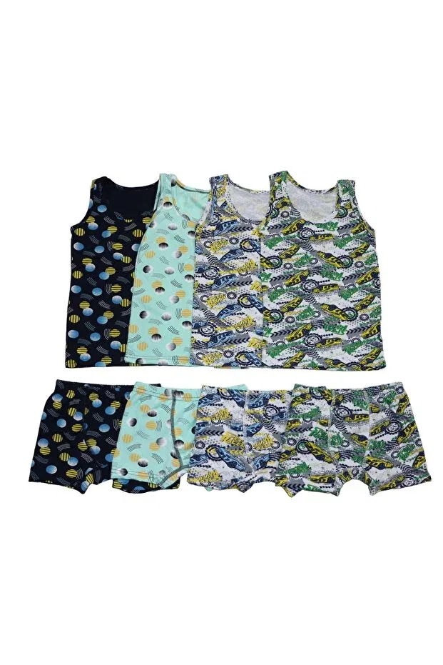 Детский комплект боксеров для мальчиков хлопковый Boxer Shorts Poli Underwear, Colorful