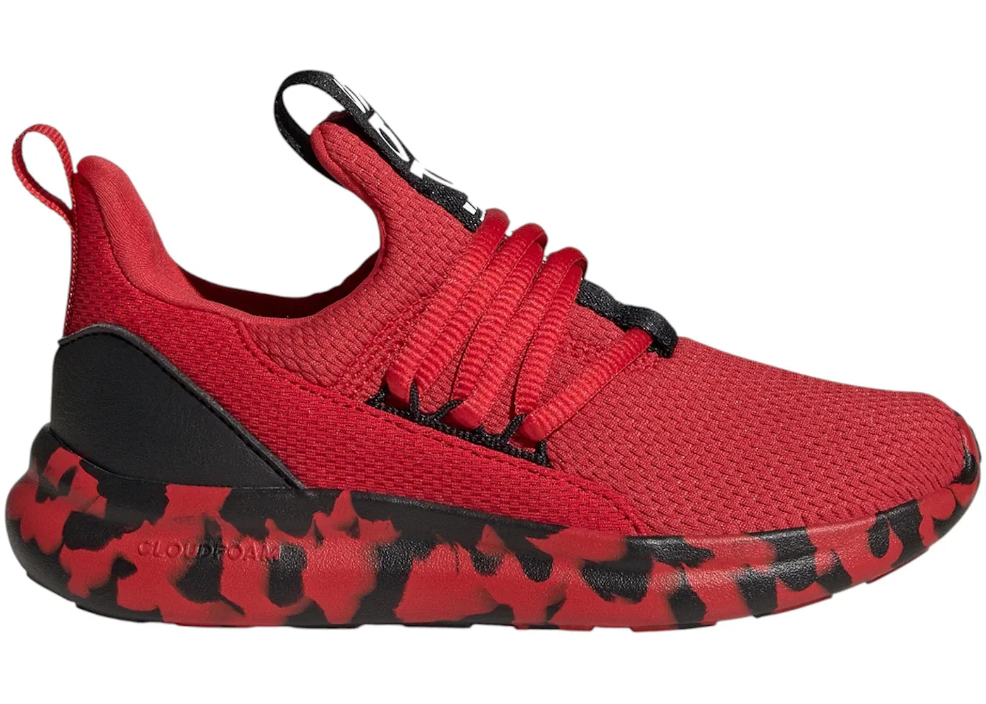 Детские кроссовки для мальчиков с закрытой пяткой Adidas Lite Racer Adapt 7.0, Better Scarlet Core Black Cloud White