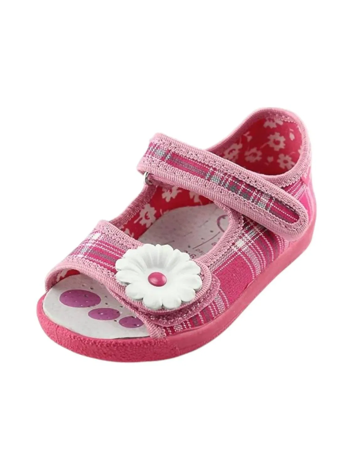 Детские сандалии с двумя ремешками на липучке Velcro 2-Strap Sandal Renbut Shoes, Red/Pink