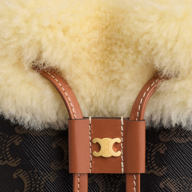 Сумка через плечо Triomphe Clara из коровьей кожи, кроссбоди для женщин, цвет Tawny CELINE, basic set (bag+dust bag) — фото 4