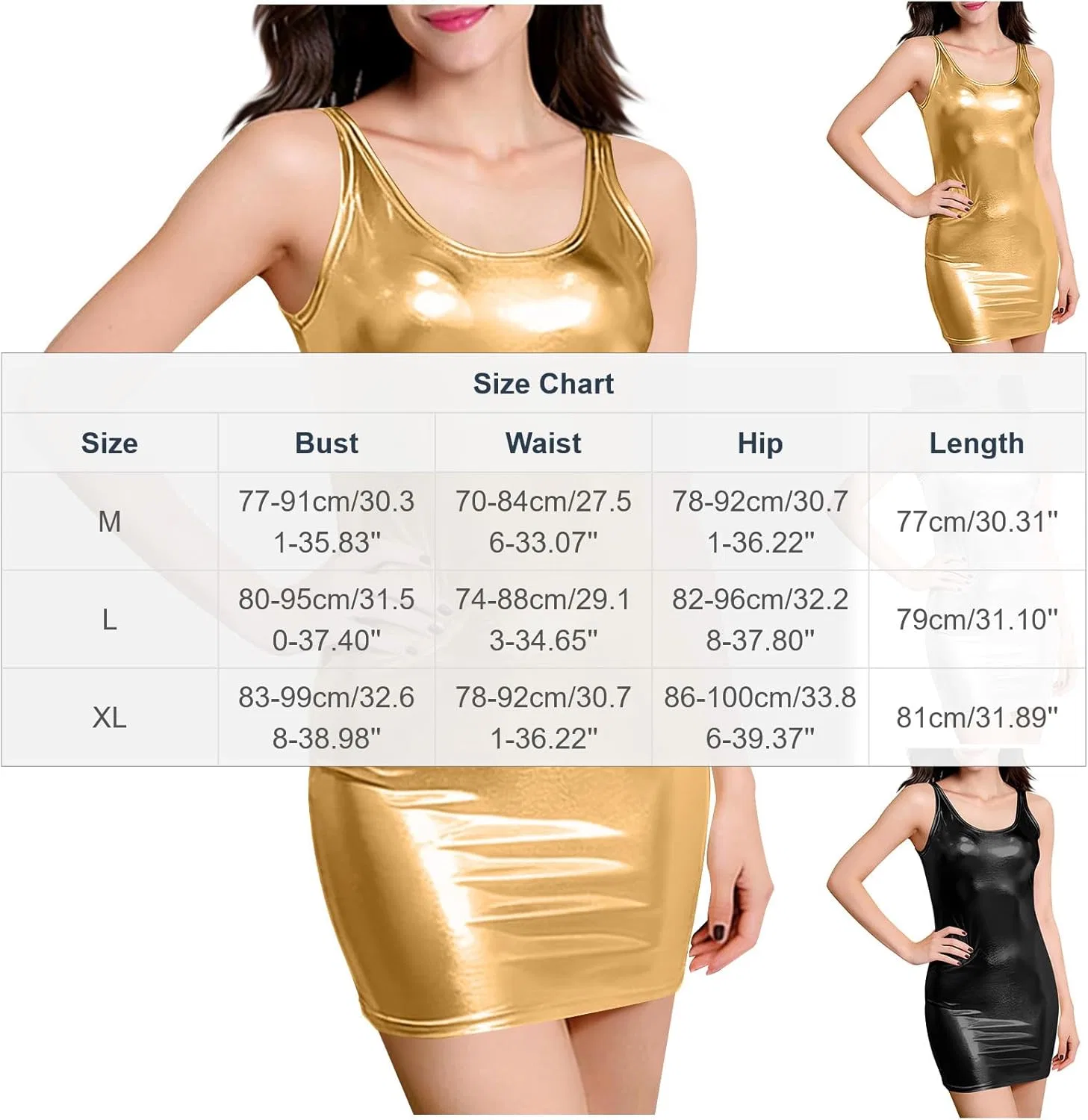 Женское блестящее коктейльное платье Bodycon, Gold — фото 4