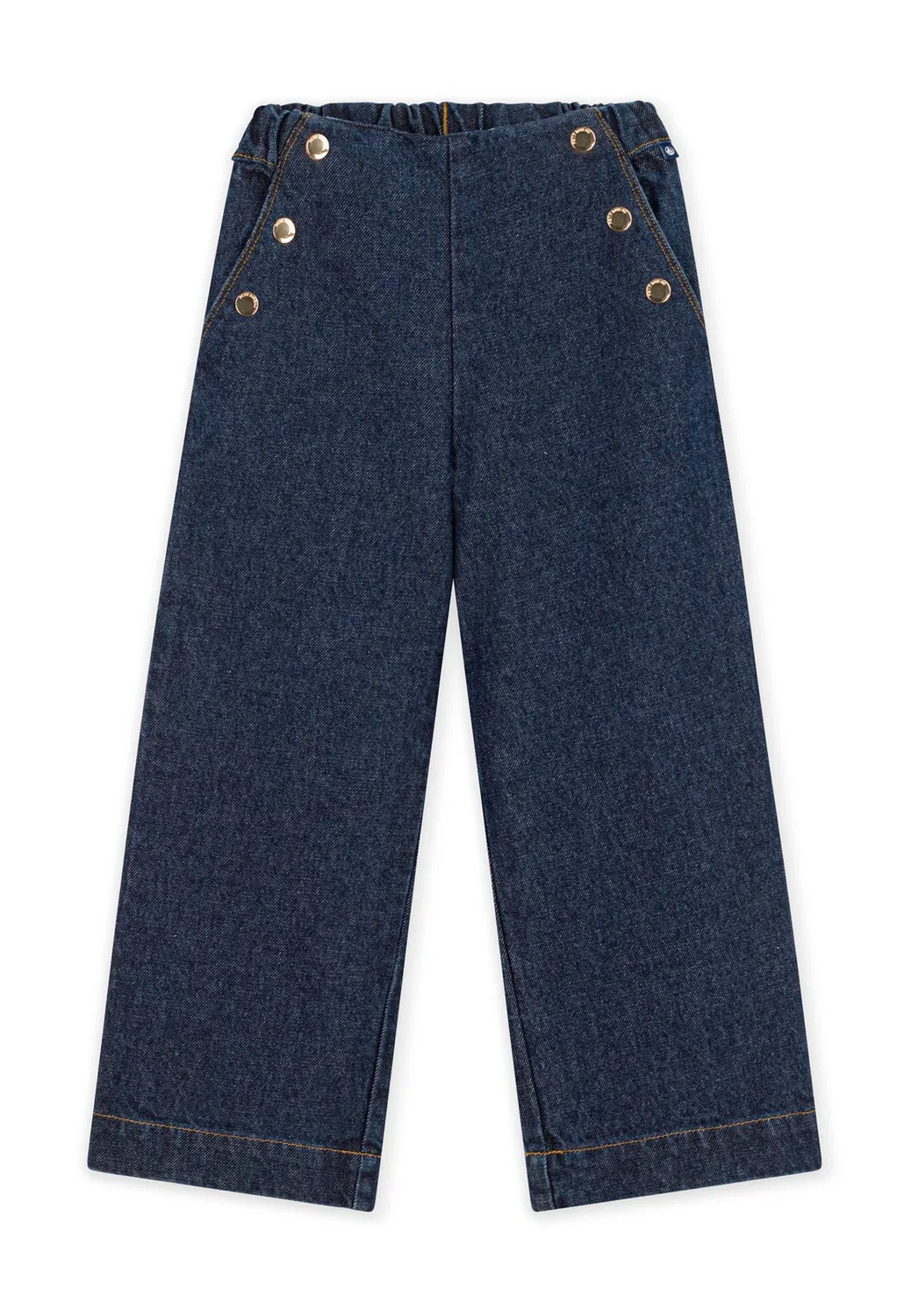 Джинсы свободного кроя Petit Bateau, Denim Brut — фото 4