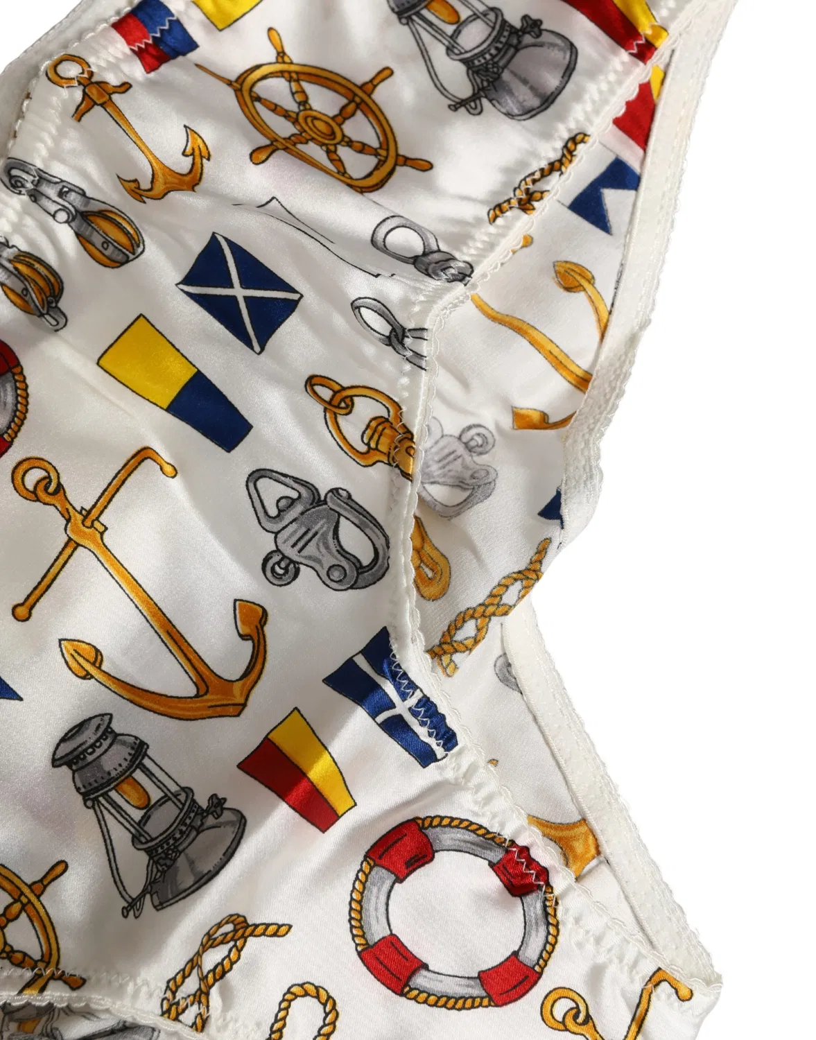Женские трусы с принтом White Sailor Print Dolce & Gabbana, White