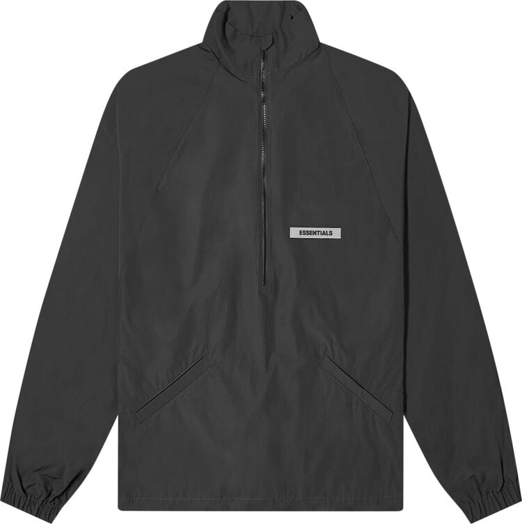 

Топ Fear of God Essentials Half Zip Track Top 'Stretch Limo', черный