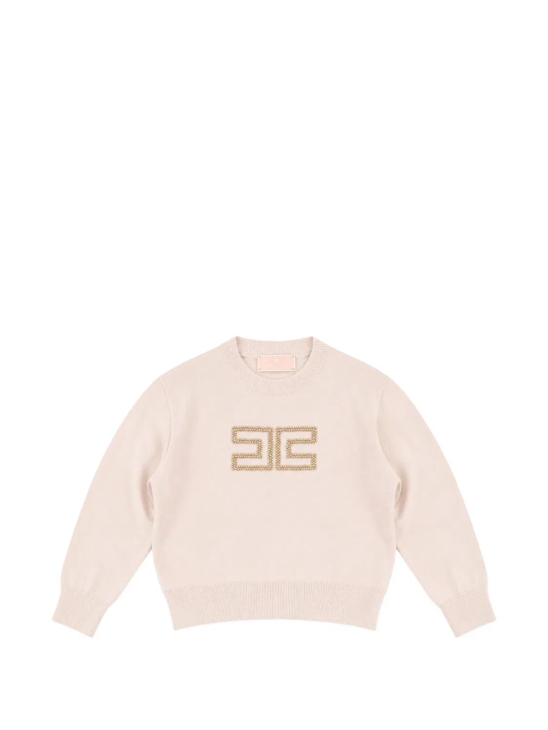 Elisabetta Franchi Свитер с логотипом розовый