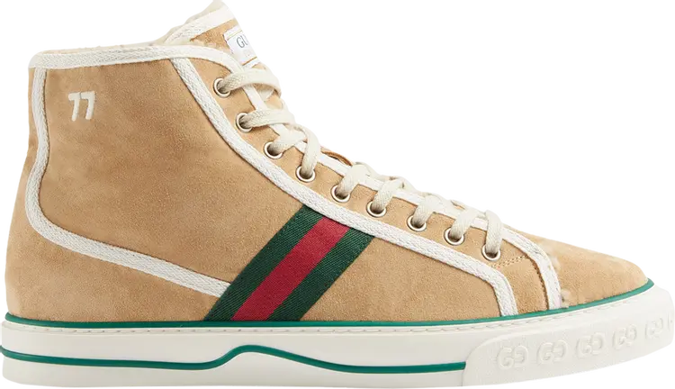 

Кроссовки Gucci Tennis 1977 High Beige, бежевый