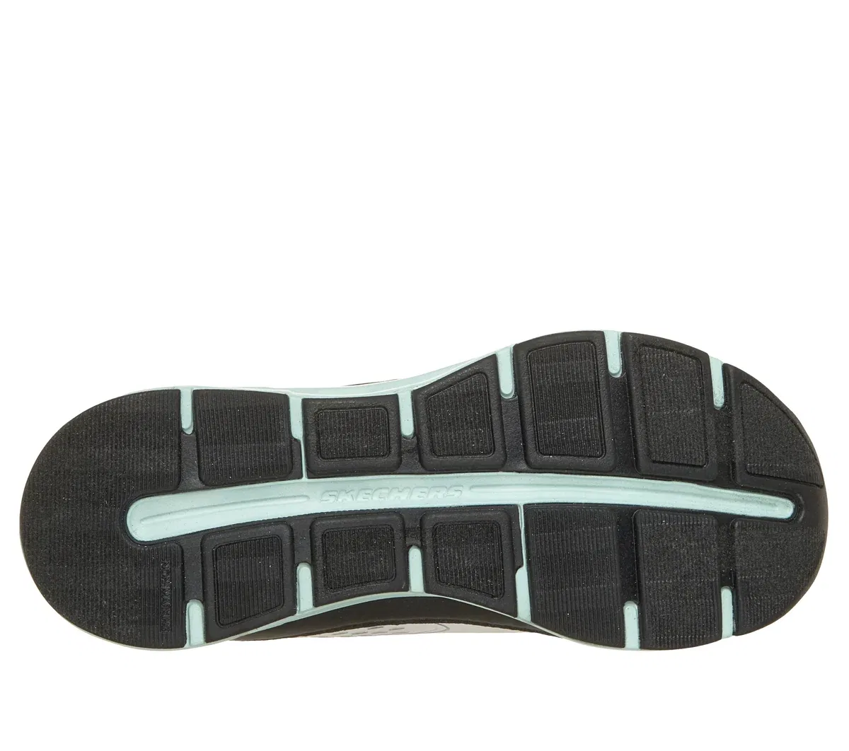 Детские слипоны Glide-Step - Vista Lane Skechers, белый/бирюзовый — фото 3