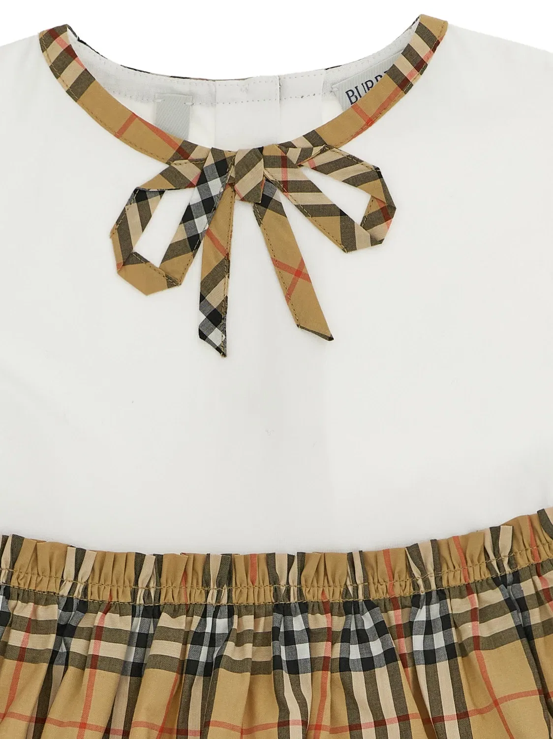 Комплект из платья и шорт BURBERRY "Deborah", бежевый — фото 3