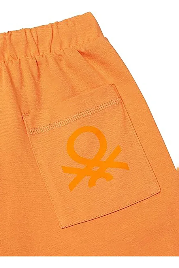 Детские шорты для мальчиков с принтом United Colors Of Benetton, Orange — фото 2