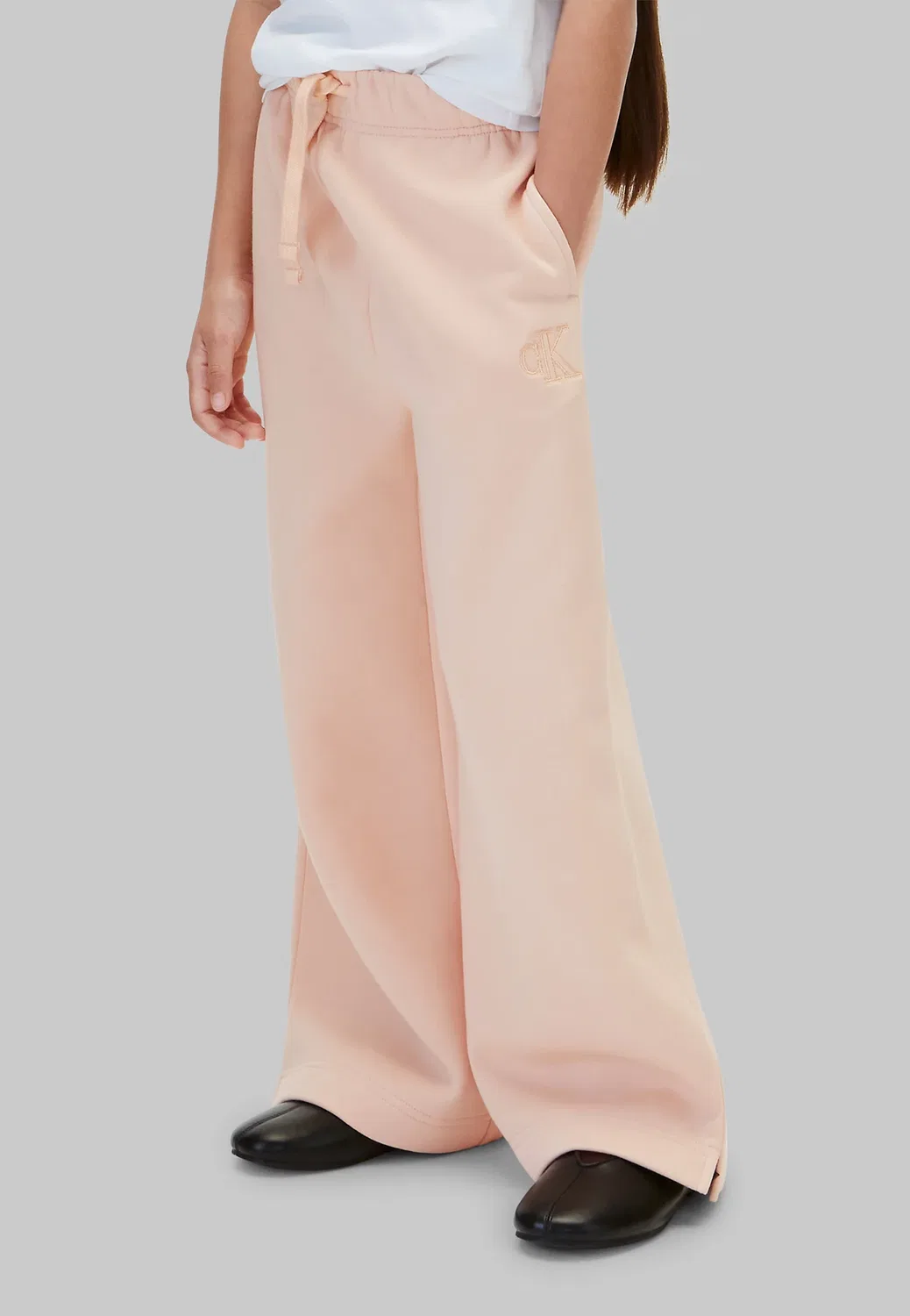 Детские спортивные штаны с широкими штанинами Calvin Klein Jeans, Spanish Villa — фото 2