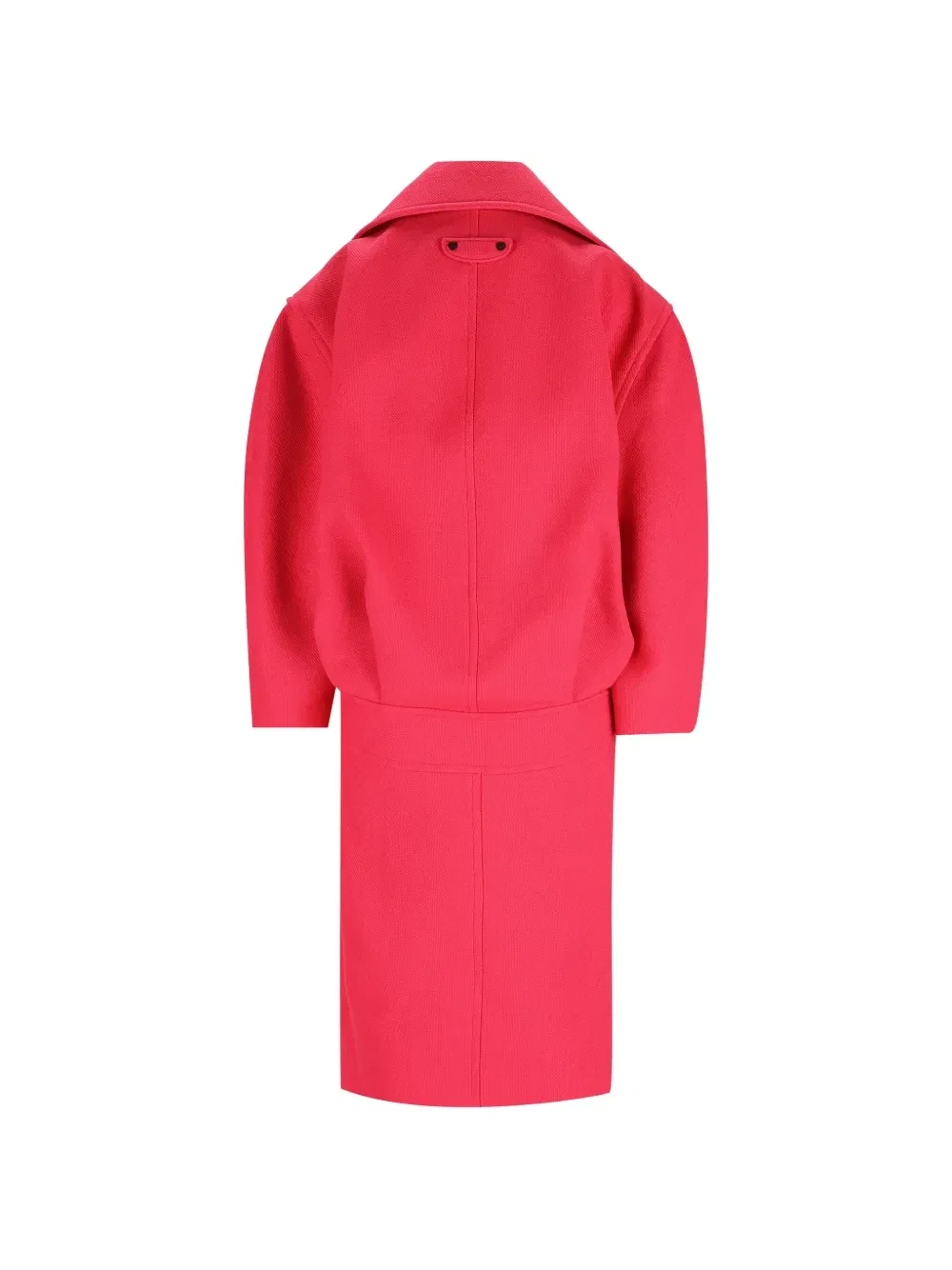 Двубортное шерстяное пальто BALENCIAGA, розовый — фото 2