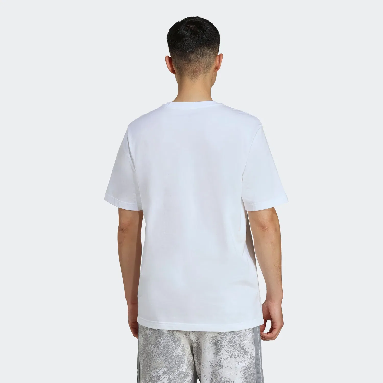 Детская хлопковая футболка с камуфляжным принтом Adidas Sportswear, White — фото 3