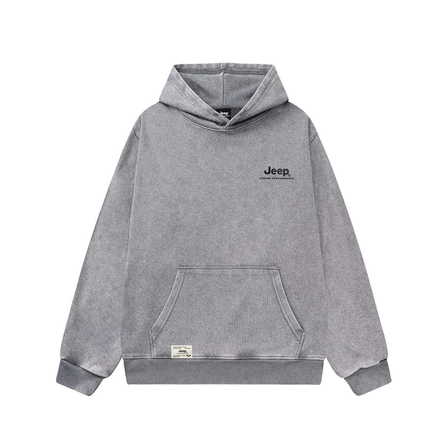 Детский худи с капюшоном, прямой крой, Jeep, Dark Gray