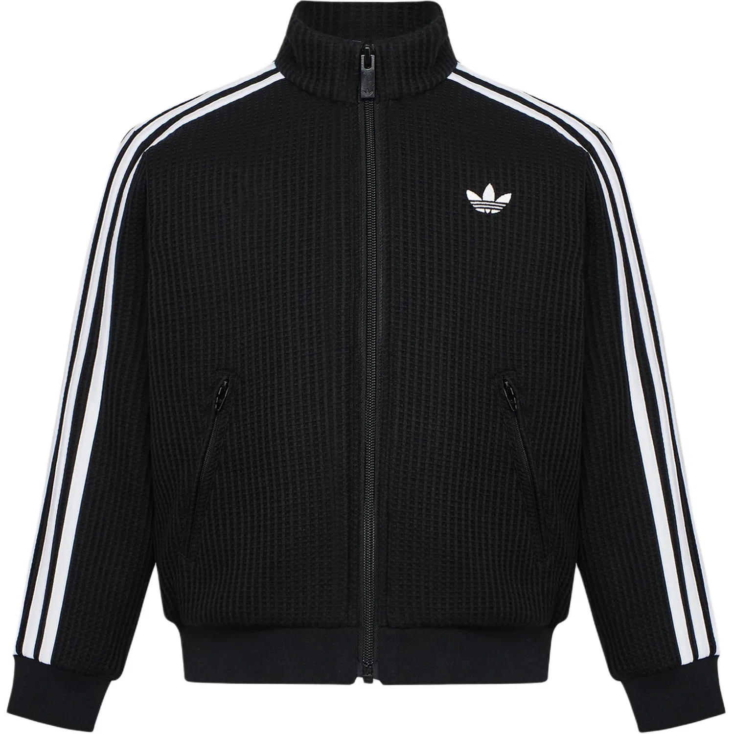 Детская куртка с воротником-стойкой Adidas Originals, Black/White