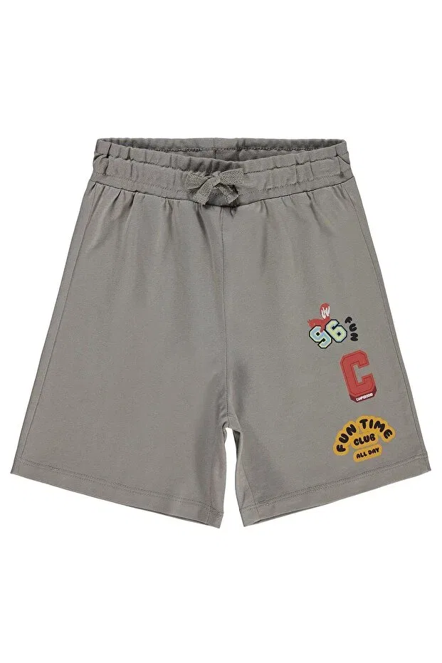 Детские шорты для мальчиков с принтом Civil Boys, Light Gray