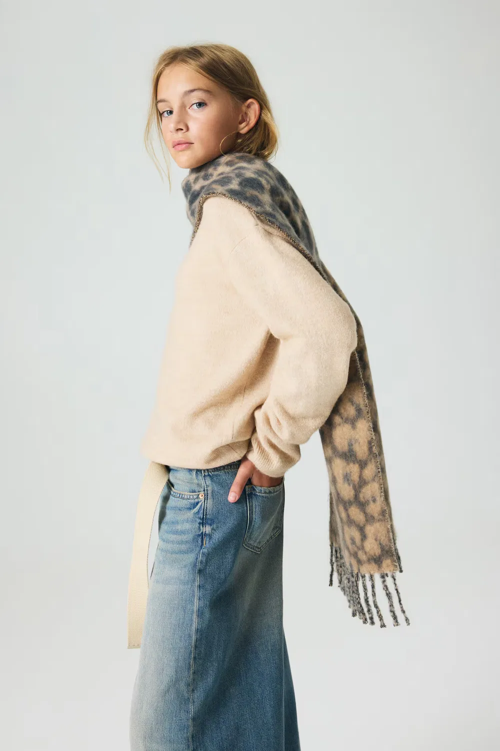 Пуловер свободного кроя H&M, Hellbeige