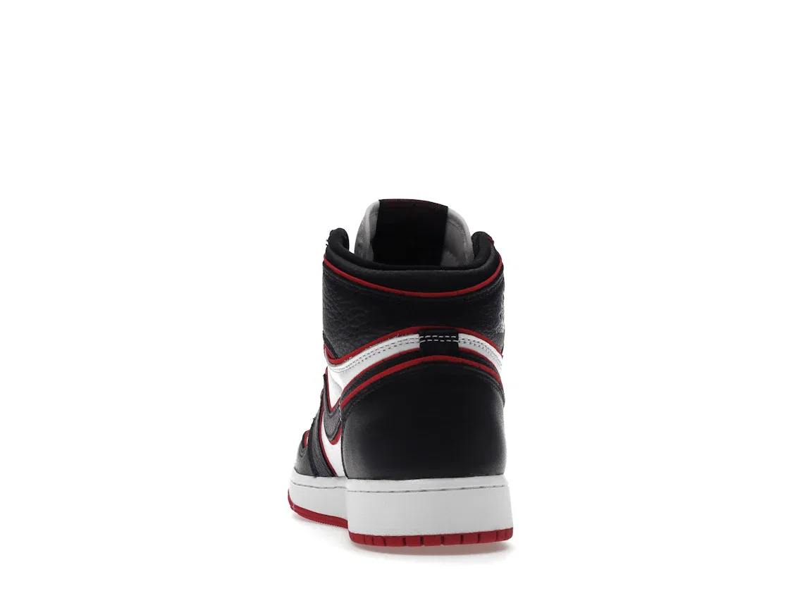 Детские кроссовки Lifestyle с высоким верхом Jordan 1 Retro High Bloodline Jordan, Black Gym Red White — фото 4