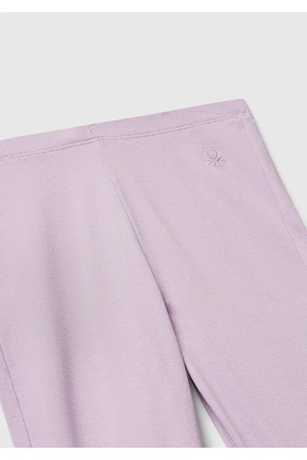 Детские леггинсы для девочек широкие United Colors Of Benetton, Lilac — фото 3