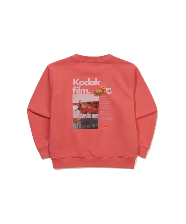 Свитшот с графическим принтом, Kodak Kids, розовый