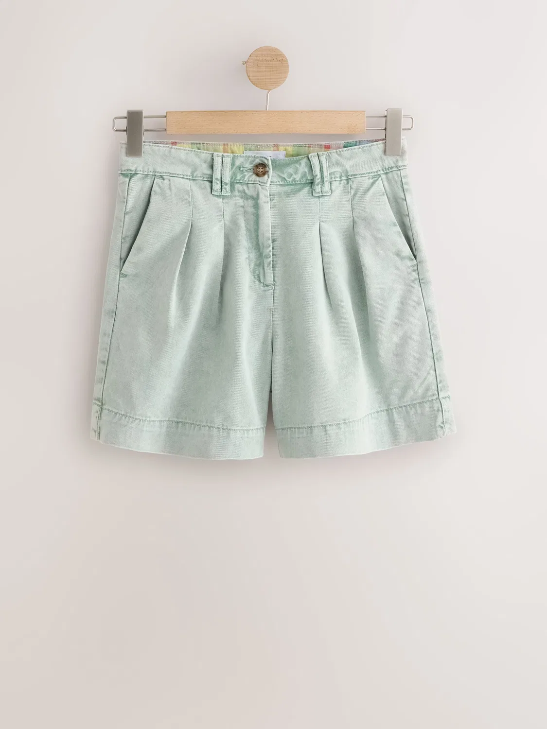 Шорты чинос из мягкого хлопка Next, Washed Green — фото 4