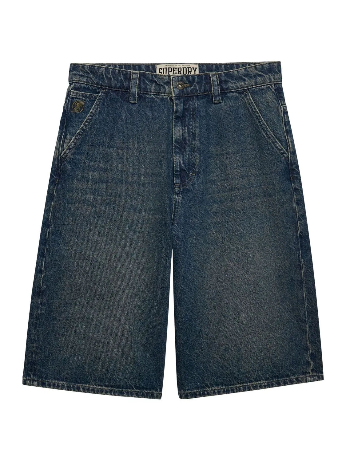 Шорты джинсовые Oversized Washed Superdry, синие