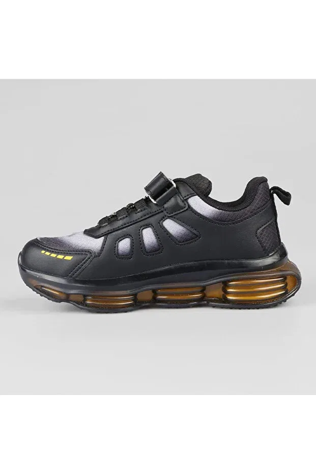 Детские кроссовки для девочек с липучкой Vicco, 02 Black/Black — фото 2