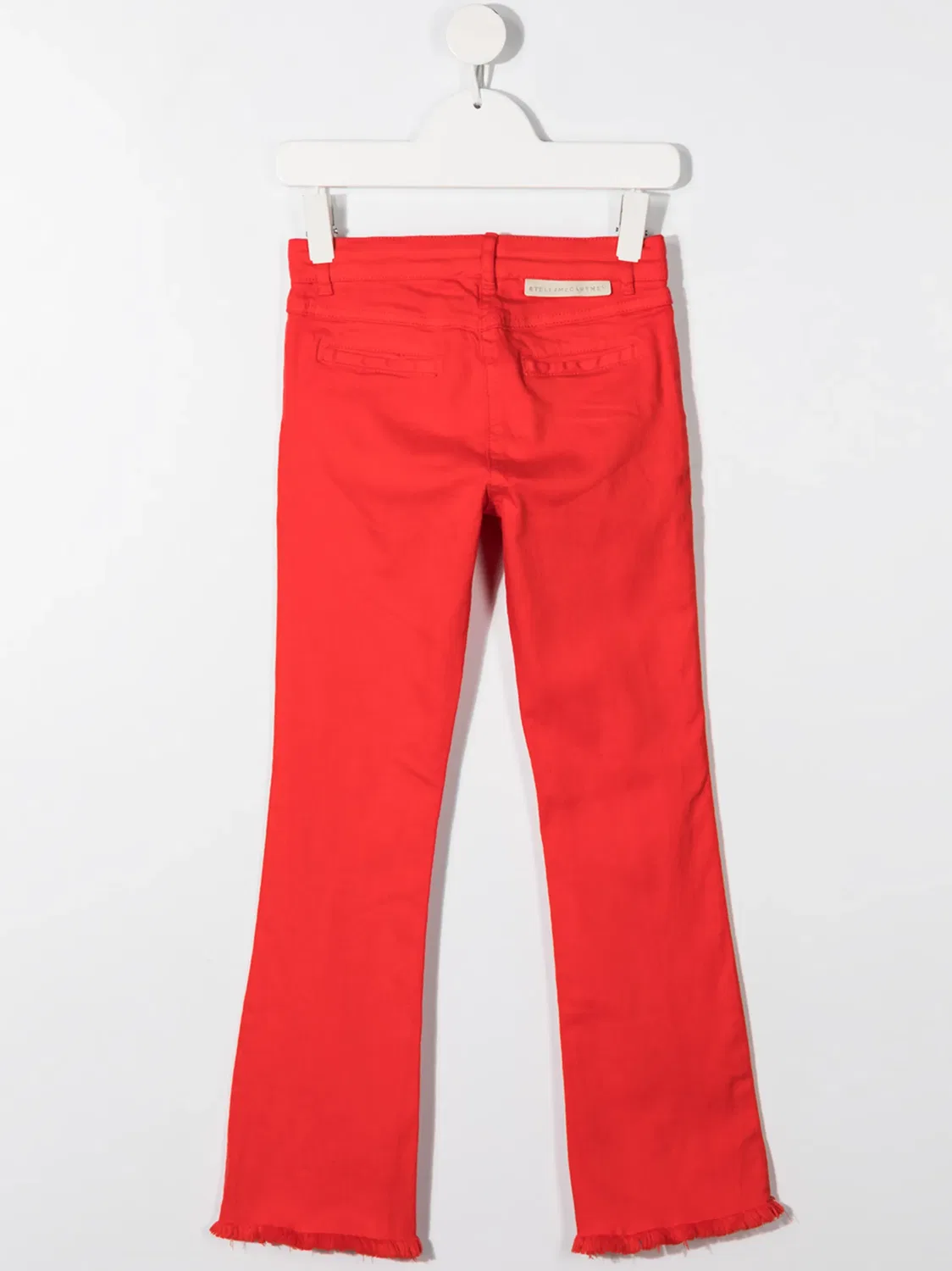 Джинсы slim-fit из денима Stella McCartney, красный — фото 2