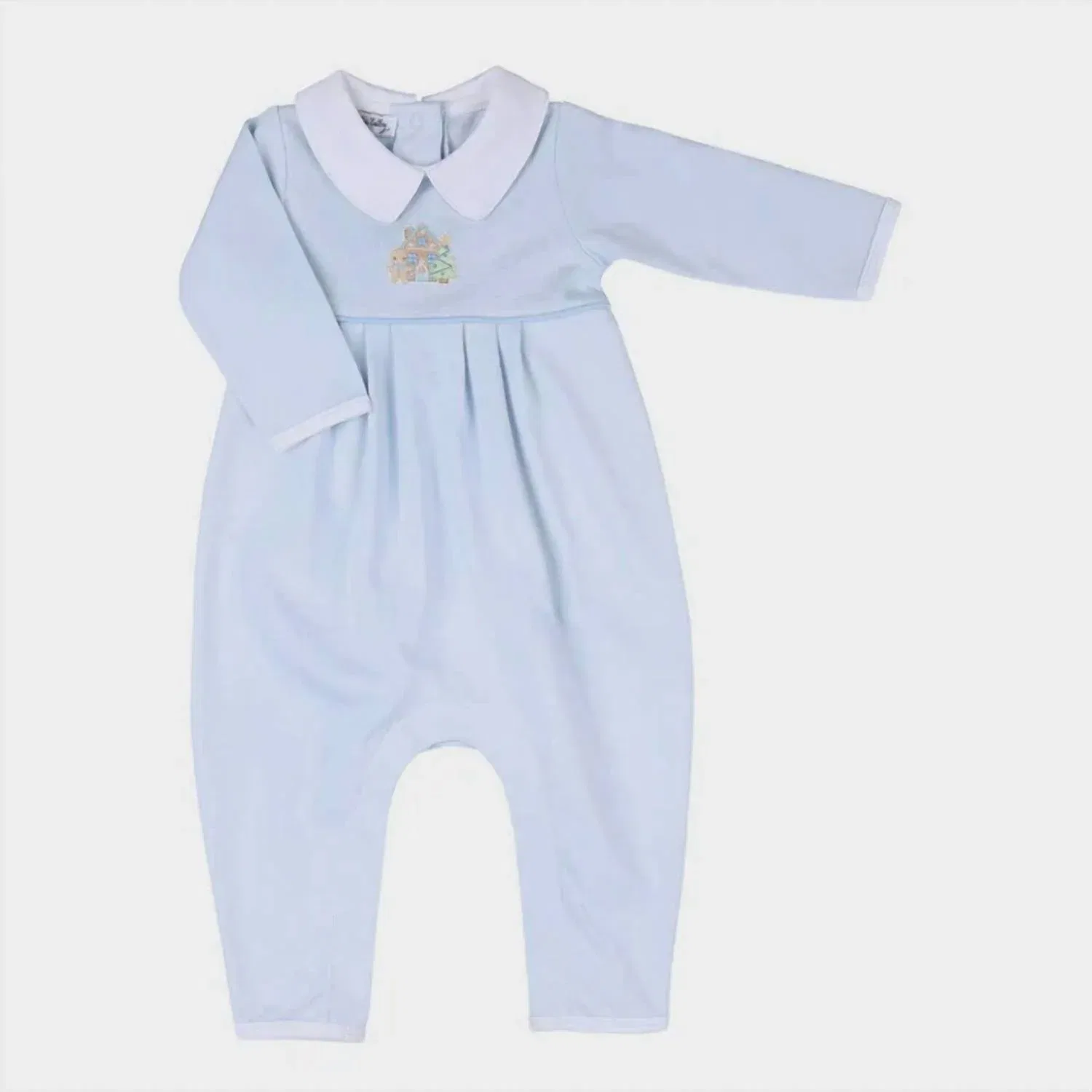 Детский боди-комбинезон с воротником Sweet Gingerbread Magnolia Baby, синий