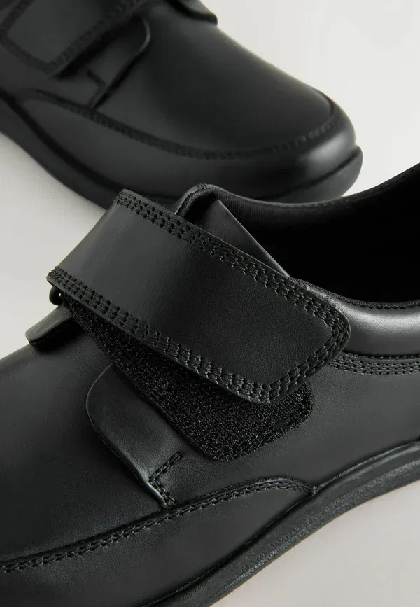 Туфли кожаные Wide fit school shoes Next black, черный — фото 4